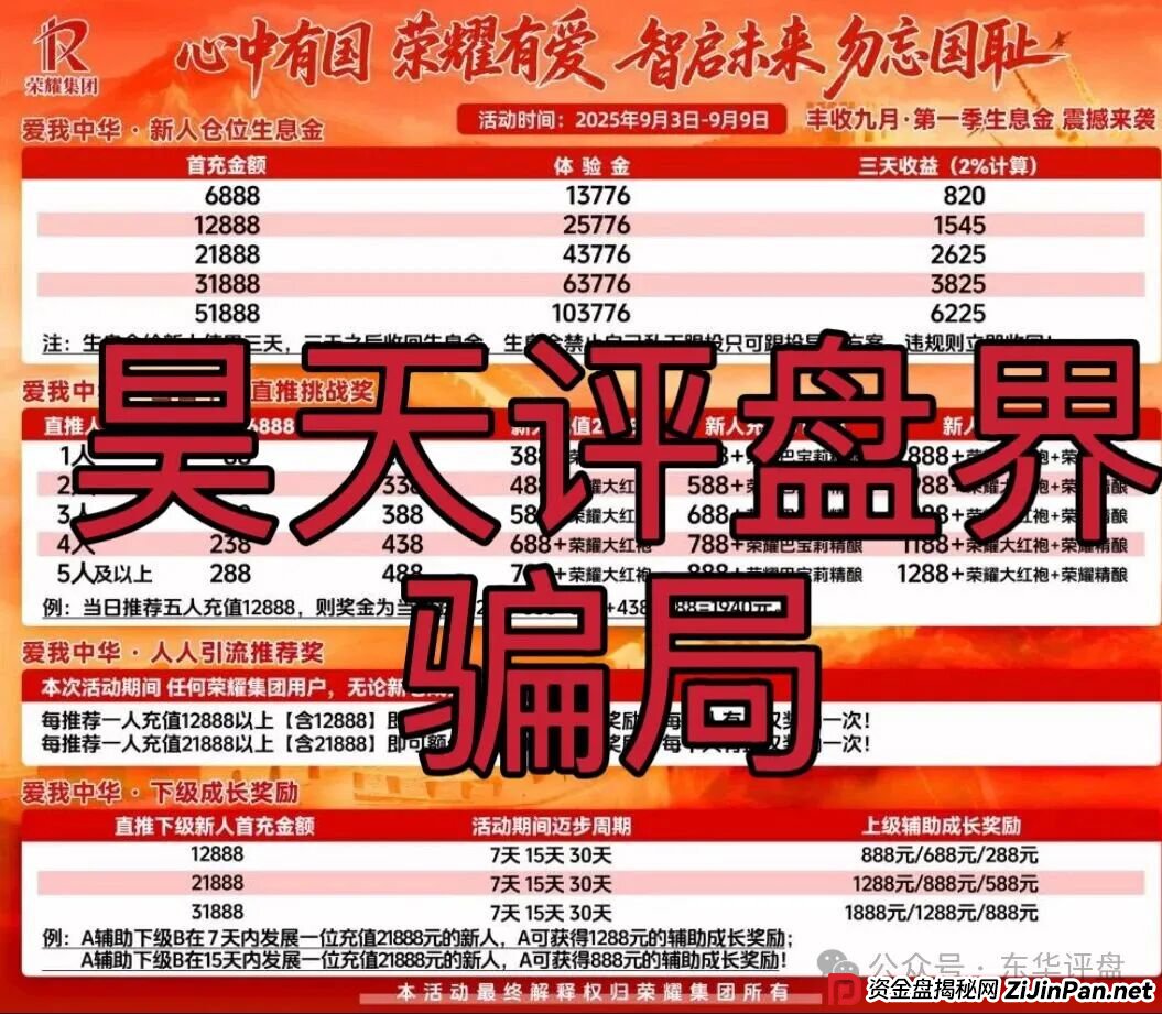 荣耀集团(嘉悦国际)期货带单类资金盘骗局,近期大量单割会员,高度预警,即将崩盘跑路!(1) 荣耀集团(嘉悦国际)期货带单类资金盘骗局,近期大量单割会员,高度预警,即将崩盘跑路!(1)