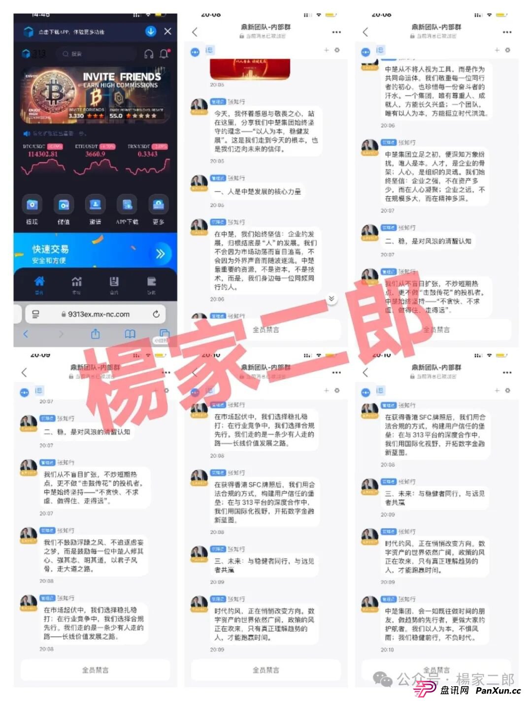 “中楚集团313交易所”跟单类资金盘骗局，已拔网线彻底凉凉(3)
