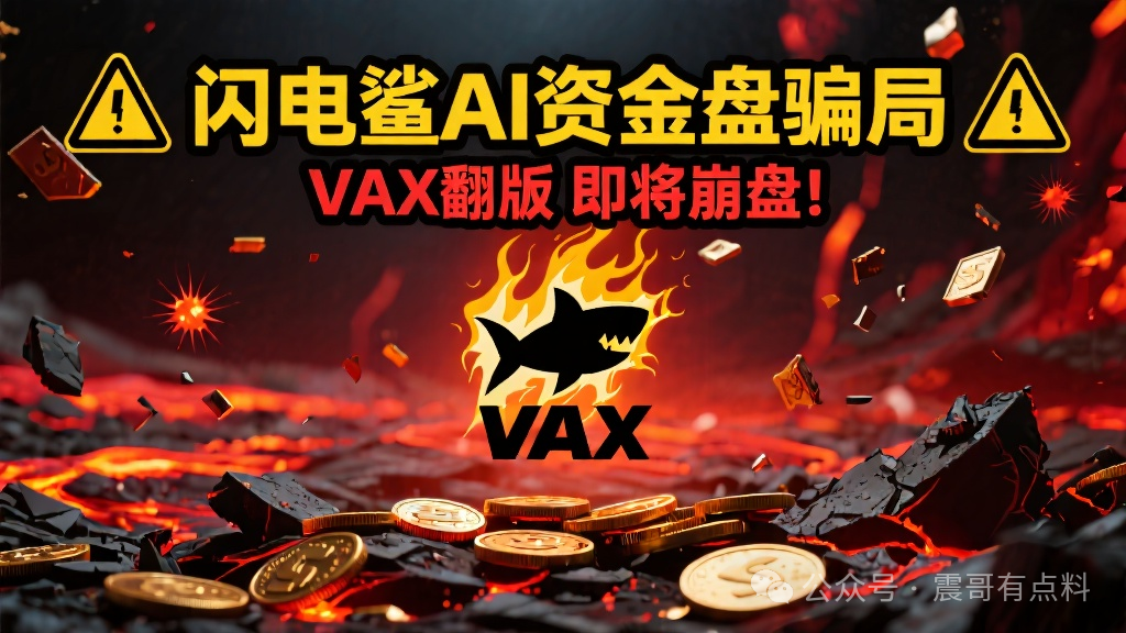 闪电鲨AI是资金盘骗局，VAX翻版，即将崩盘