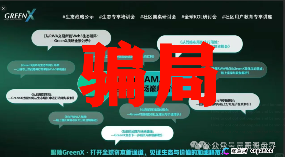 绿专GreenX是资金盘骗局，虚假包装，看见远离(3)