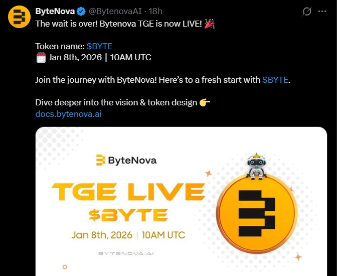 ByteNova空投上线Kucoin、MEXC：$BYTE代币价格是多少？(2)
