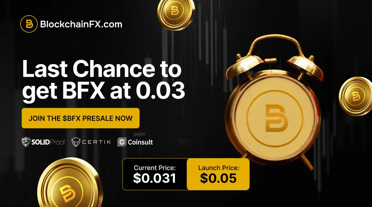 1200 万美元信号：BlockchainFX ($BFX) 预售是否是最佳加密货币购买选择，投资回报率高达 61%，优于 OKB 和 MemeCore？(4)